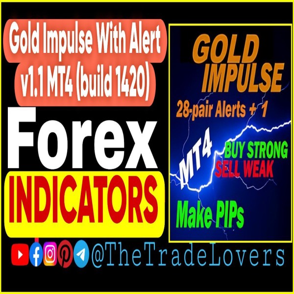 GOLD Impulse with Alert V1.1 MT4 (Platform Build 1421+) Forex MT4 Indicators - The Trade Lovers