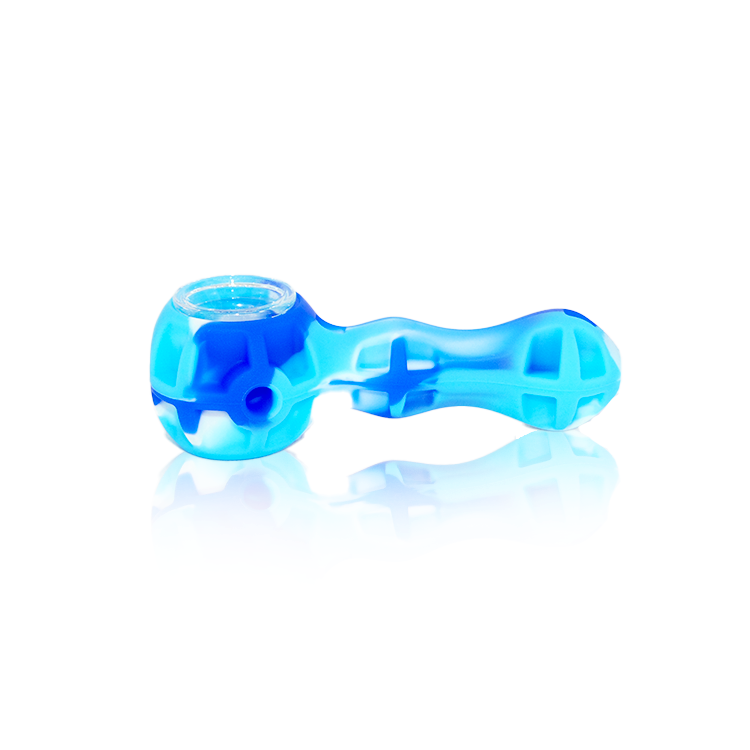 Buy Icy Blue Silicone Smoking Pipe from Global Glass Pipe