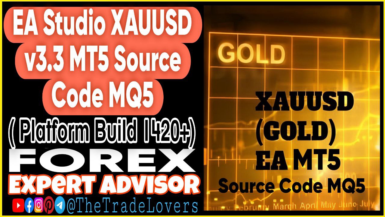 EA Studio XAUUSD v3.3 Source Code MQ5 (Works on Build 4468 ) | Forex Robot | MT4 Expert Advisor - Payhip