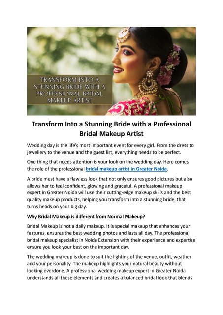 Transform Into a Stunning Bride with a Professional Bridal Makeup Artist.pdf