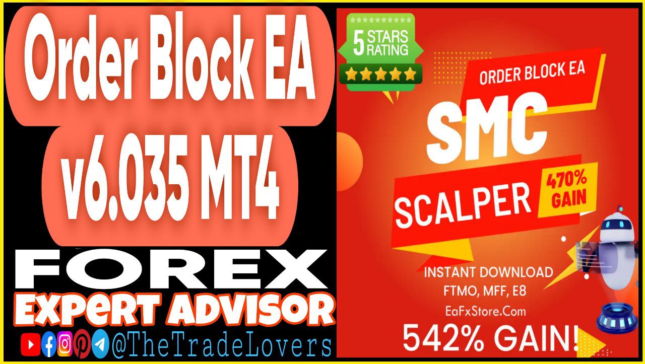 Order Block EA Prop Firm v6.035 MT4 (Works on Build 1440 ) | Forex Robot | MT4 Expert Advisor - Payhip