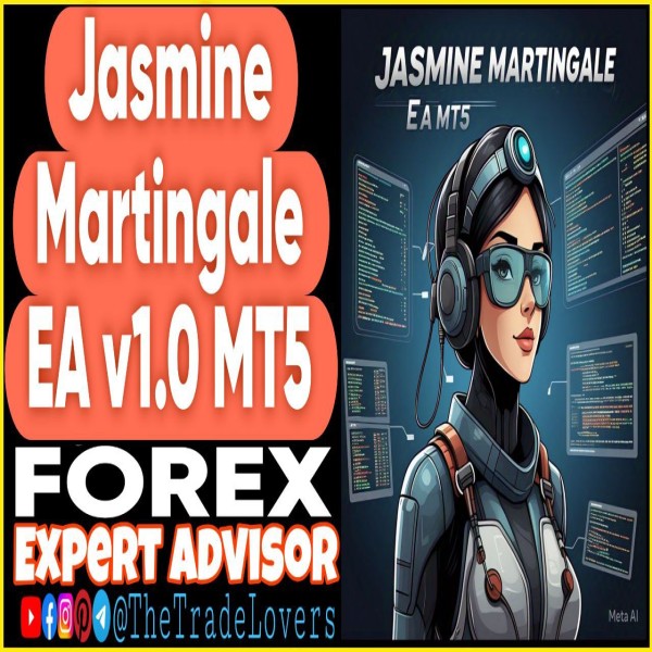 Jasmine Martingale EA v1.0 MT5 (Works on Build 4873+) | Forex Robot | MT5 Expert Advisor - The Trade Lovers