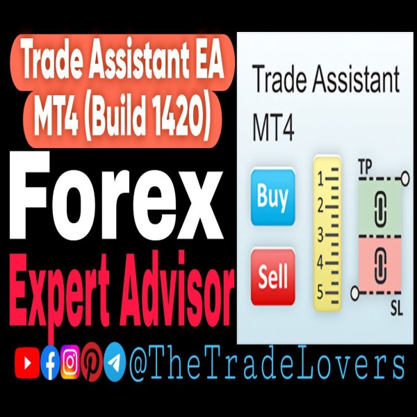 Trade Assistant EA V9.8 MT4 (Platform Build 1420) | Forex Robot | MT4 Expert Advisor - The Trade Lovers