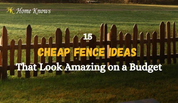 15 Cheap Fence Ideas That Look Amazing on a Budget - Home Knows