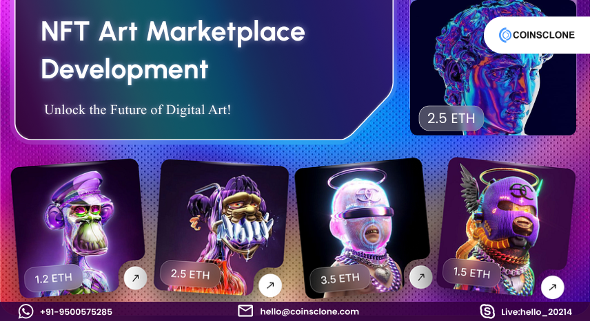 NFT Art Marketplace Development - Ultimate Guide for NFT Startups