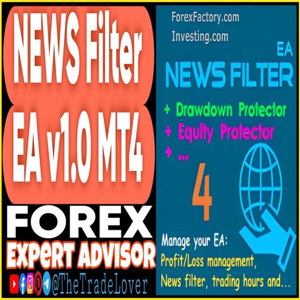 NEWS Filter EA v1.0 MQ4 Source Code (Works on Build 1441+) | Forex Robot | MT4 Expert Advisor - The Trade Lovers