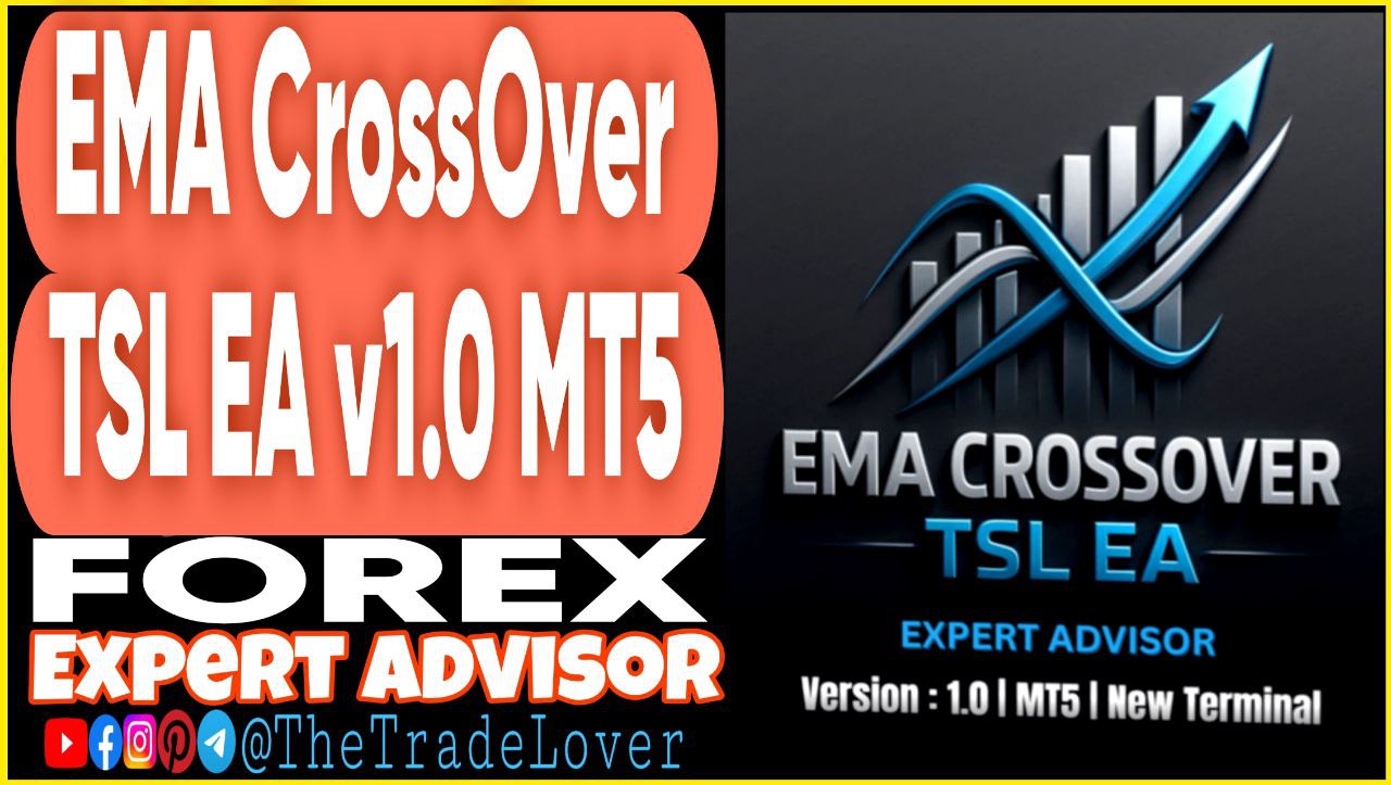 EMA Crossover TSL EA v1.0 MQ5 Source Code (Works on Build 5120 ) | Forex Robot | MT5 Expert Advisor - Payhip