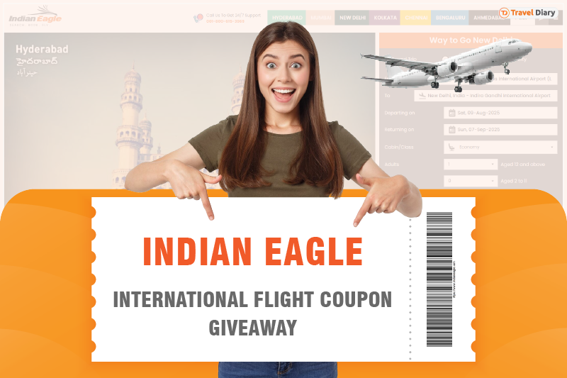 The Great Indian Eagle International Flight Coupon Giveaway