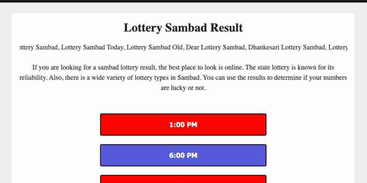 Understanding Sambad Lottery: A Popular Game of Chance in India