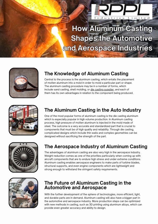 How Aluminum Casting Shapes The Automotive And Aerospace Industries – @rpplindustries on Tumblr