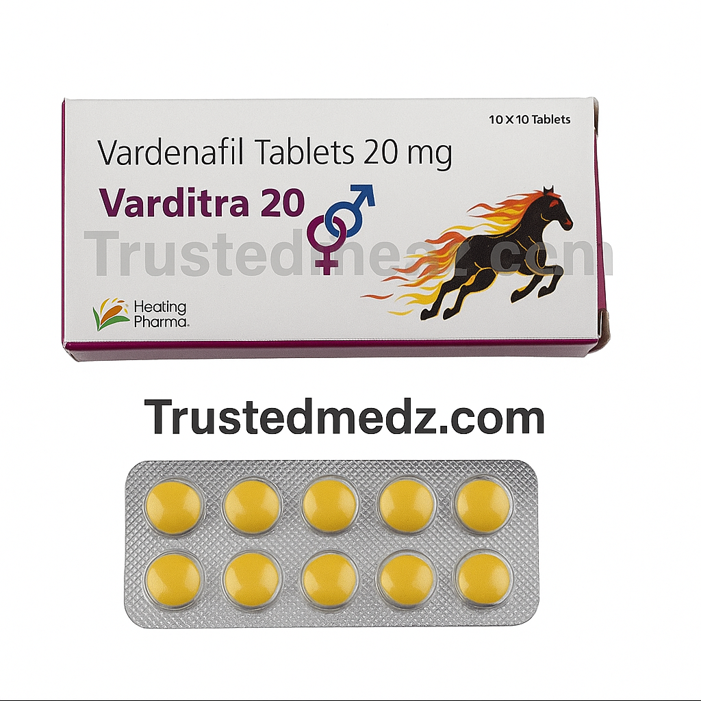 Varditra 20 vardenafil tablets online | Uses, Dosage