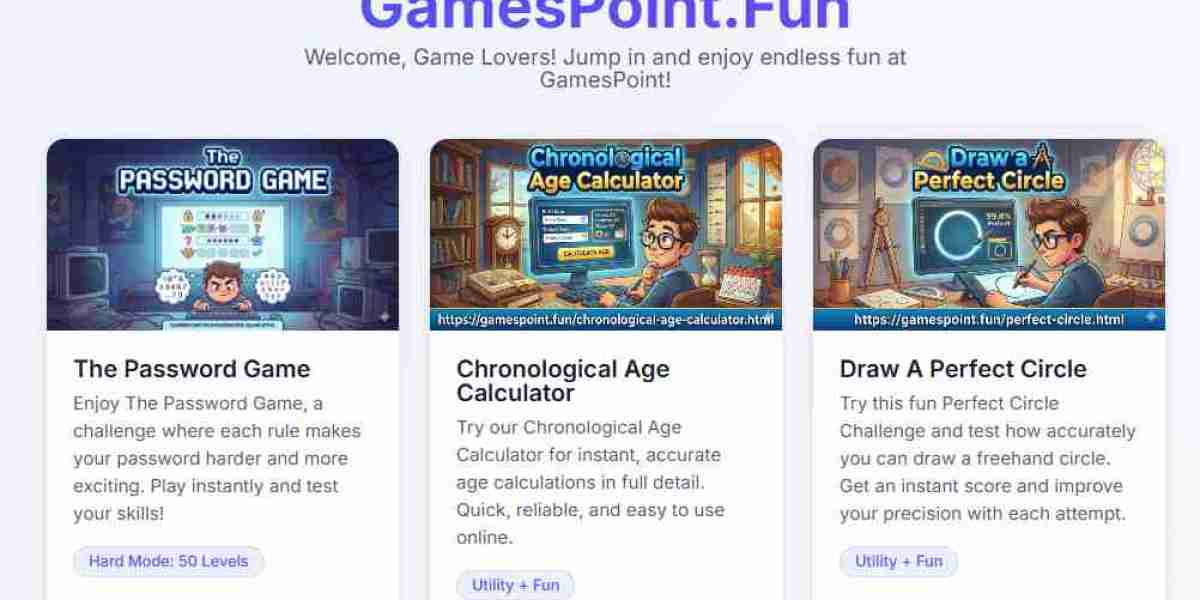 GamesPoint.fun: Your Destination for Viral Web Puzzles, Precision Skill Tests, and Essential Utility Tools