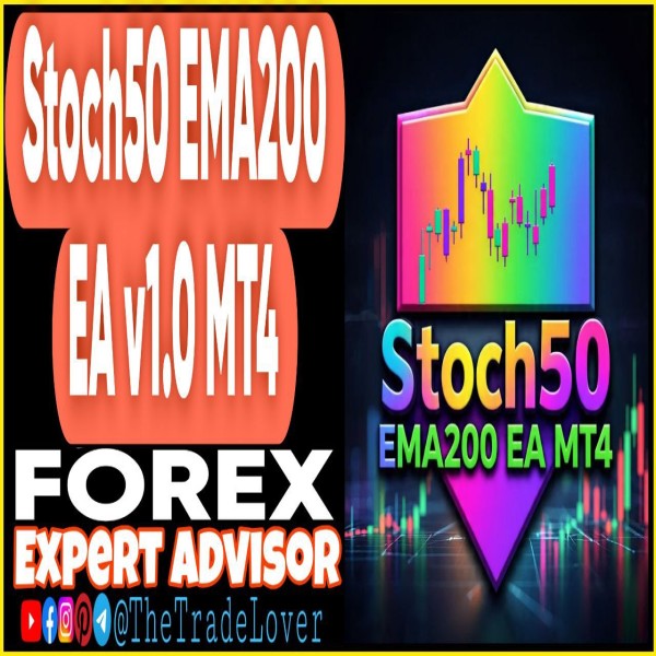 Stoch50 EMA200 EA v1.0 MQ4 Source Code (Works on Build 1443+) | Forex Robot | MT4 Expert Advisor - The Trade Lovers