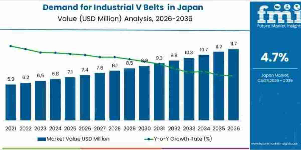 Japan Industrial V Belts Market Estimates Show USD 11.7 million by 2036