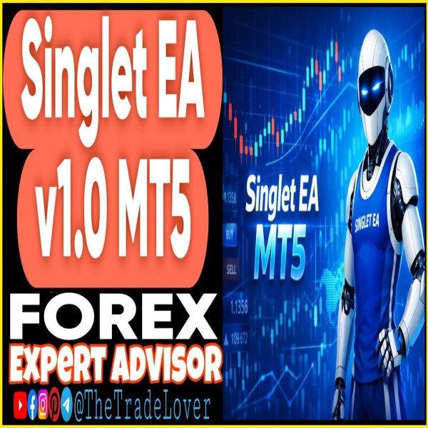 Singlet EA v1.0 MT5 (Works on Build 5370+) | Forex Robot | MT5 Expert Advisor - The Trade Lovers