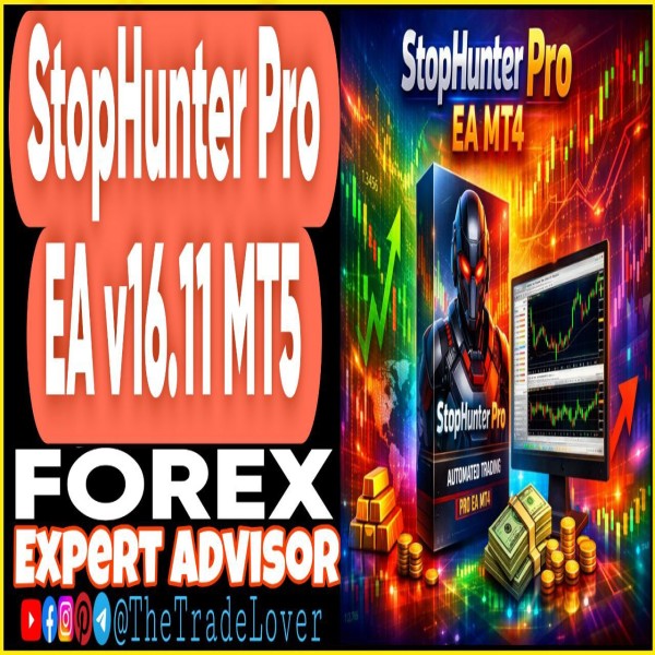 StopHunter Pro EA v16.11 MT5 (Works on Build 5572+) | Forex Robot | MT5 Expert Advisor - The Trade Lovers