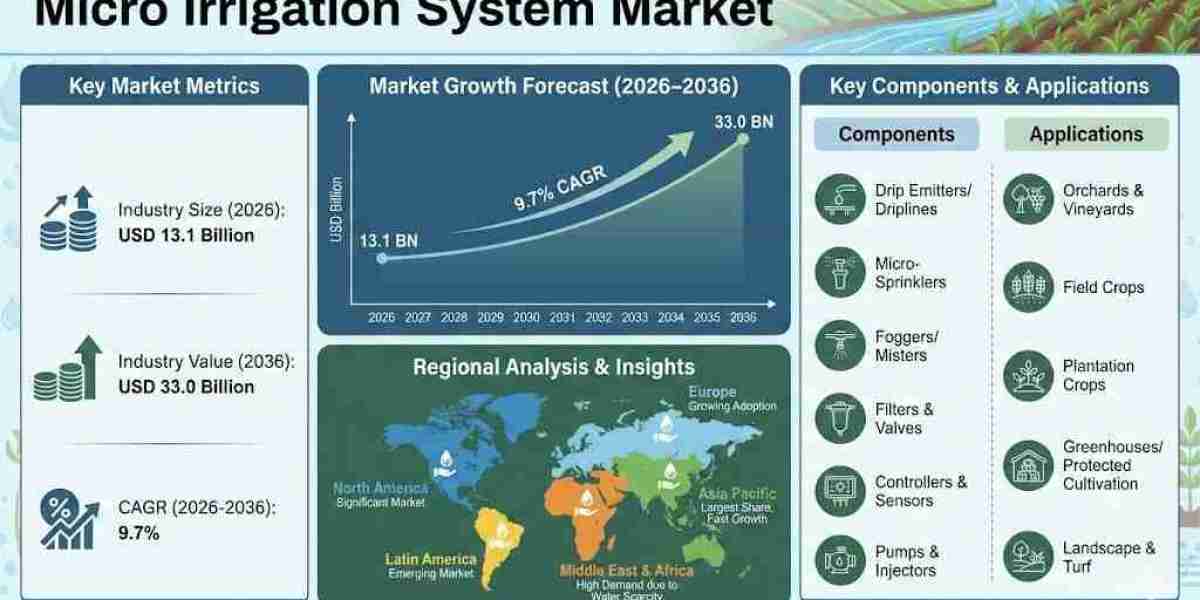 Micro Irrigation System Market toward USD 33.0 billion by 2035