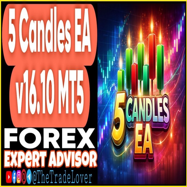 5 Candles EA v16.10 MT5 + Presets (Works on Build 5660) | Forex Robot | MT5 Expert Advisor - The Trade Lovers