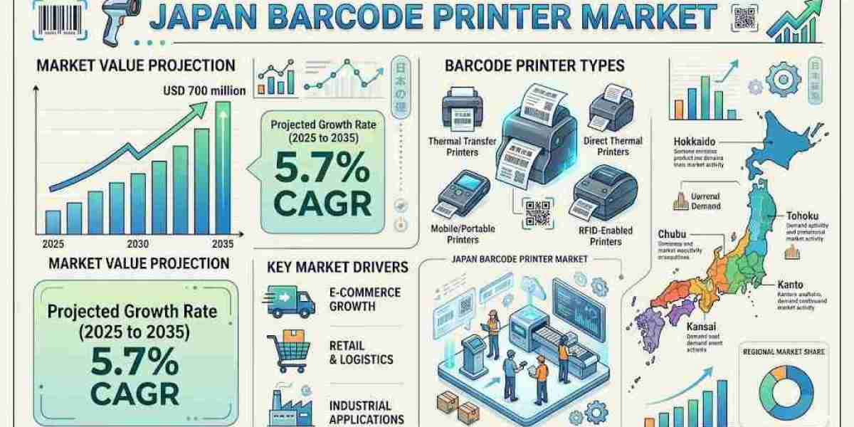 Japan Barcode Printer Market Growth to USD 700 Million by 2035