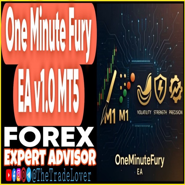 One Minute Fury EA v1.0 MT5 (Works on Build 5660) | Forex Robot | MT5 Expert Advisor - The Trade Lovers