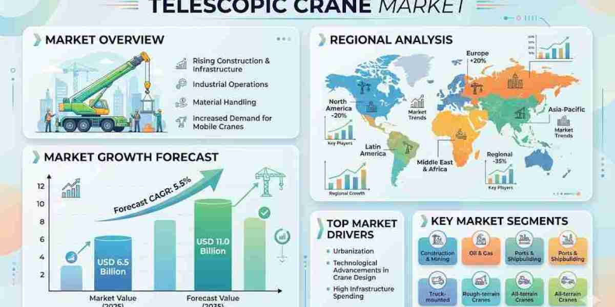 Telescopic Crane Market Growth to USD 11.0 billion by 2035