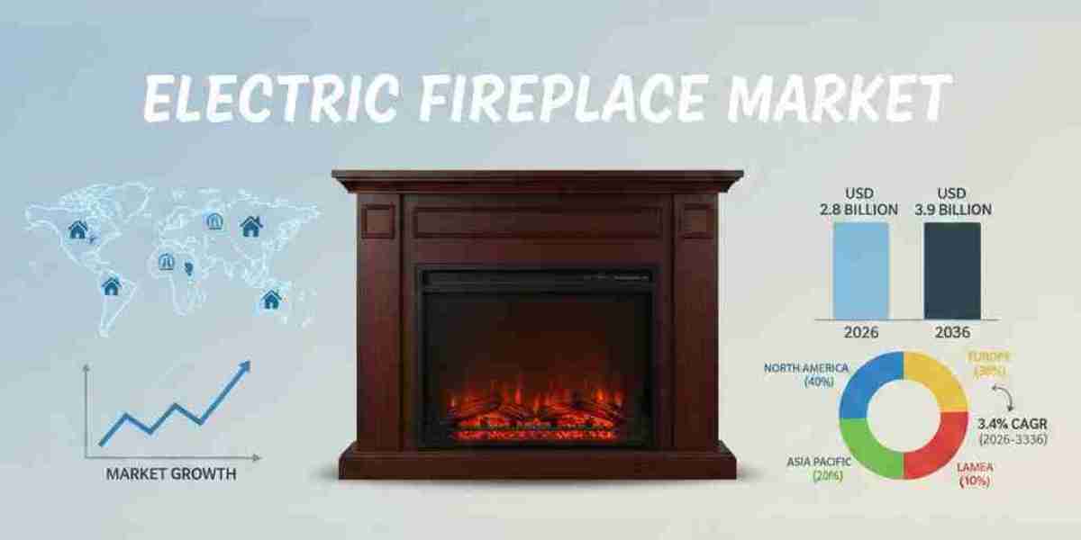 Electric Fireplace Market toward USD 3.9 billion by 2036