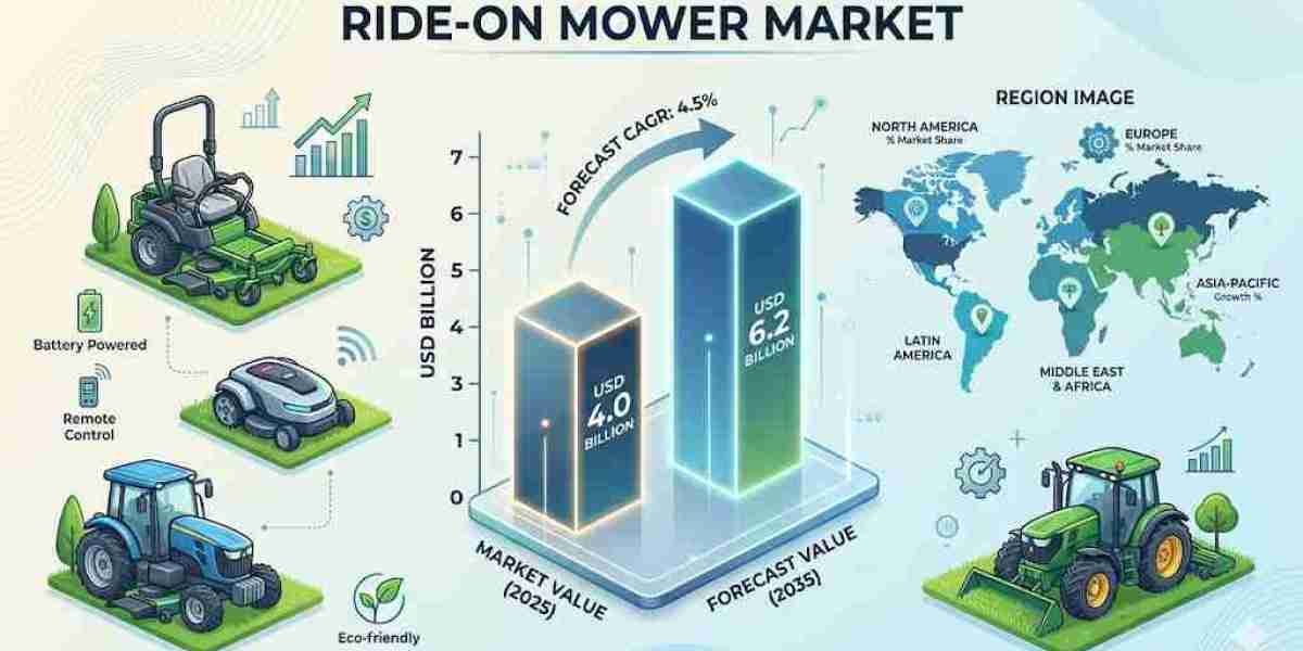 Ride-On Mower Market Growth to USD 6.2 billion by 2035