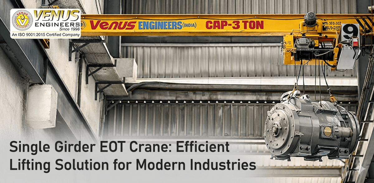 Single Girder EOT Crane: Efficient Lifting Solution for Modern Industries – Venus Engineers