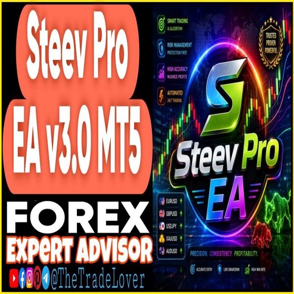 Steev Pro EA v3.0 MT5 + Presets (Works on Build 5836) | Forex Robot | MT5 Expert Advisor - The Trade Lovers