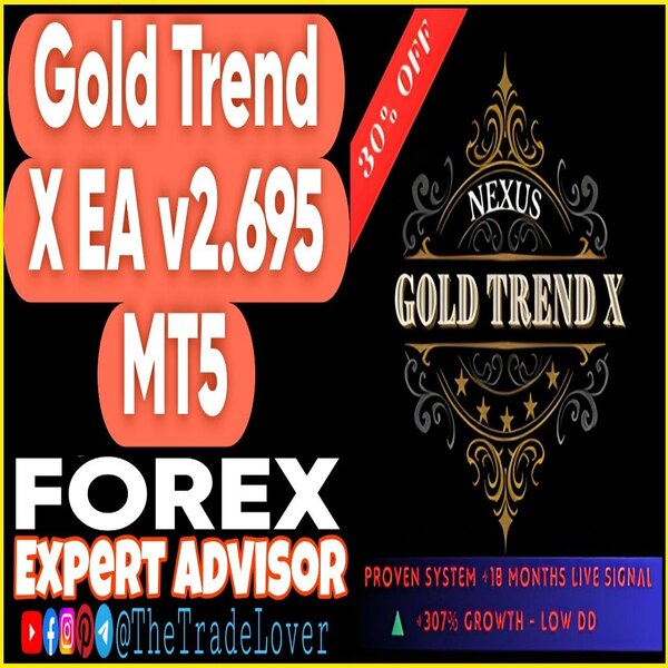 Gold Trend X EA v2.695 MT5 + Presets (Works on Build 5836) | Forex Robot | MT5 Expert Advisor - The Trade Lovers