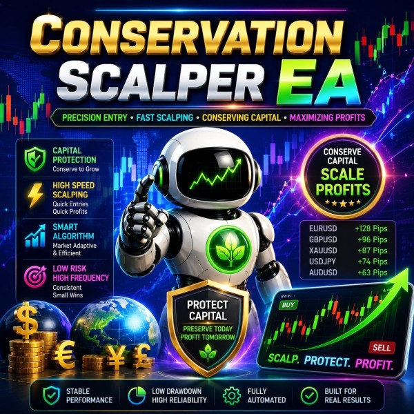 Conservative Scalper EA v1.0 MT4 + Presets - AtomFX Store