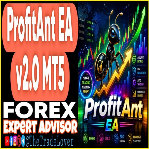 ProfitAnt EA v2.0 MT5 (Works on Build 6061) | Forex Robot | MT5 Expert Advisor - The Trade Lovers