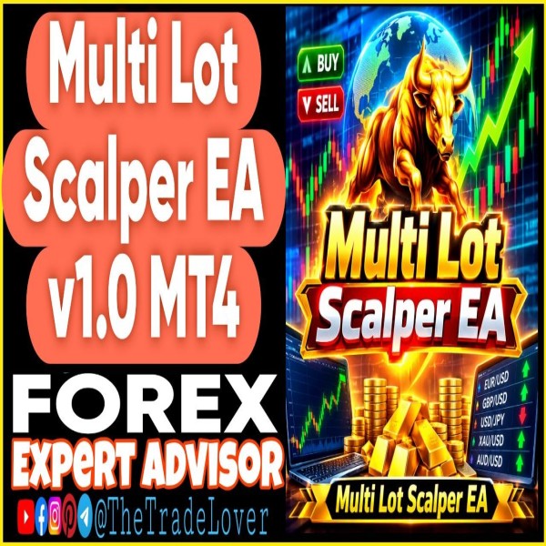 Multi Lot Scalper EA v1.0 MT4 (Works on Build 1471) | Forex Robot | MT4 Expert Advisor - The Trade Lovers