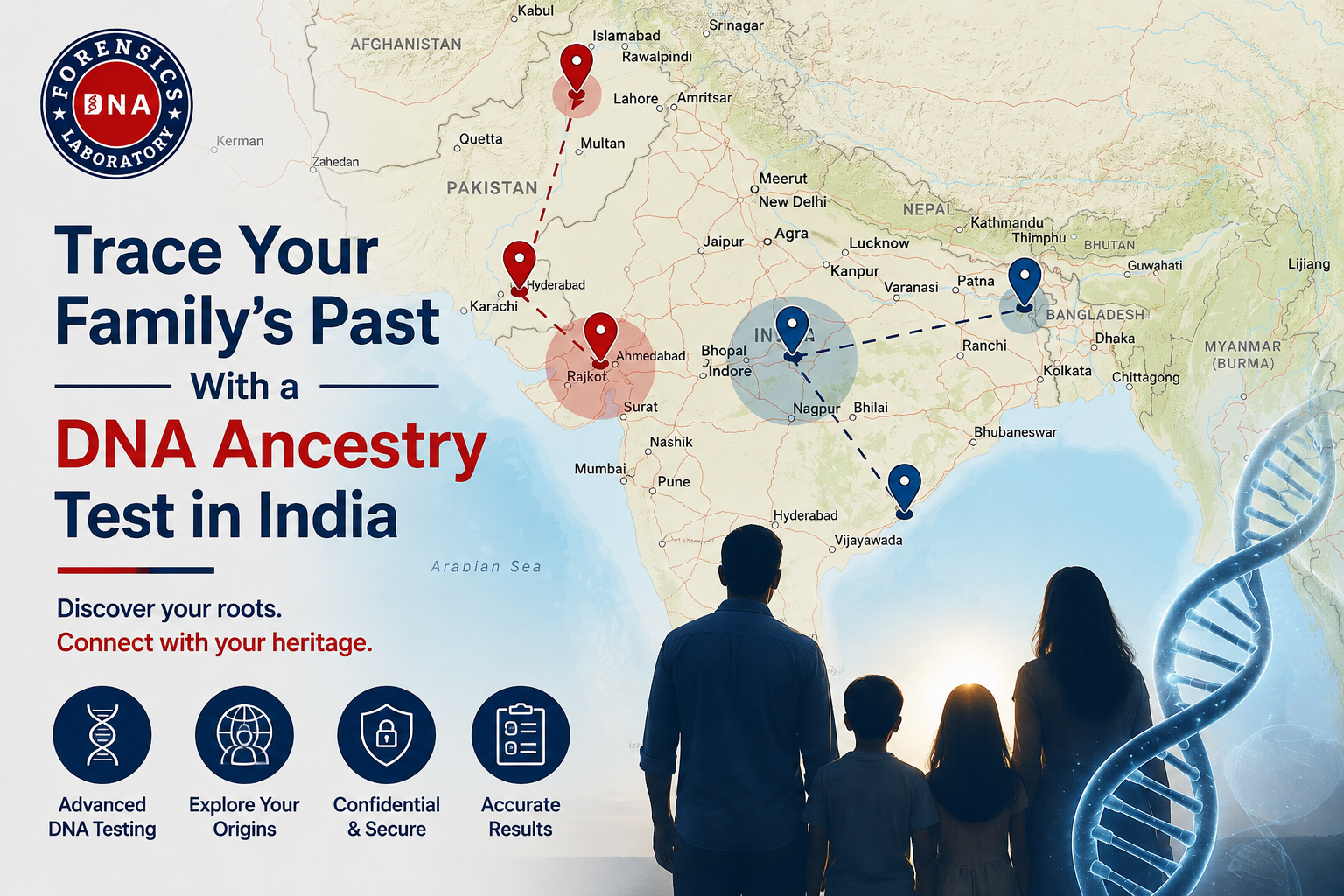 Trace Your Family’s Past With a DNA Ancestry Test in India – DNA Forensics Laboratory Pvt. Ltd.