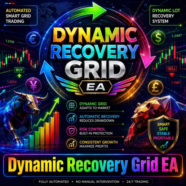 Dynamic Recovery Grid EA v1.0 MT5 + Presets - AtomFX Store