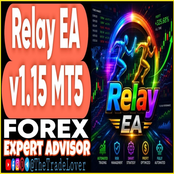 Relay EA v1.15 MT5 (Works on Build 6061) | Forex Robot | MT5 Expert Advisor - The Trade Lovers