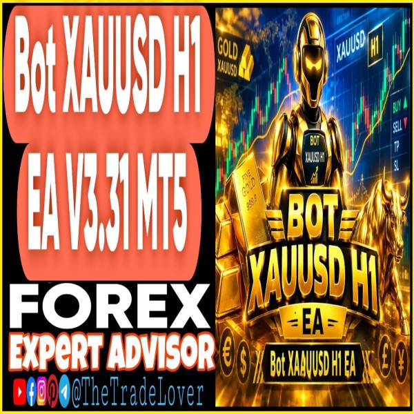 BOT XAUUSD H1 EA v3.31 MT5 (Works on Build 6182) | Forex Robot | MT5 Expert Advisor - The Trade Lovers