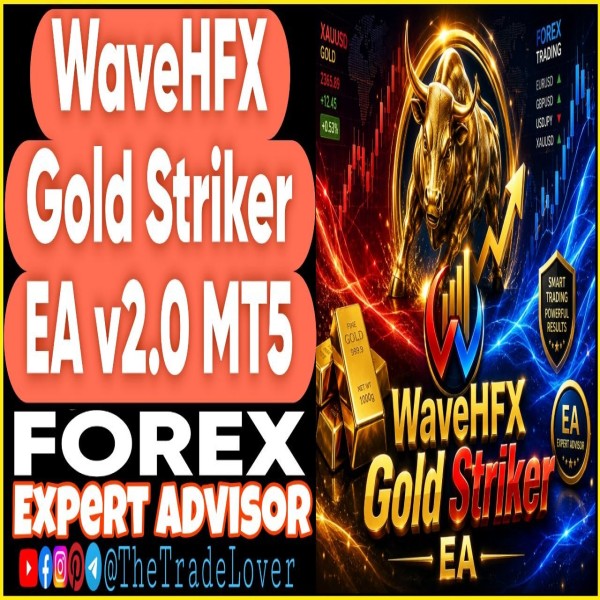 WaveHFX Gold Striker EA v2.0 MT5 (Works on Build 6061) | Forex Robot | MT5 Expert Advisor - The Trade Lovers