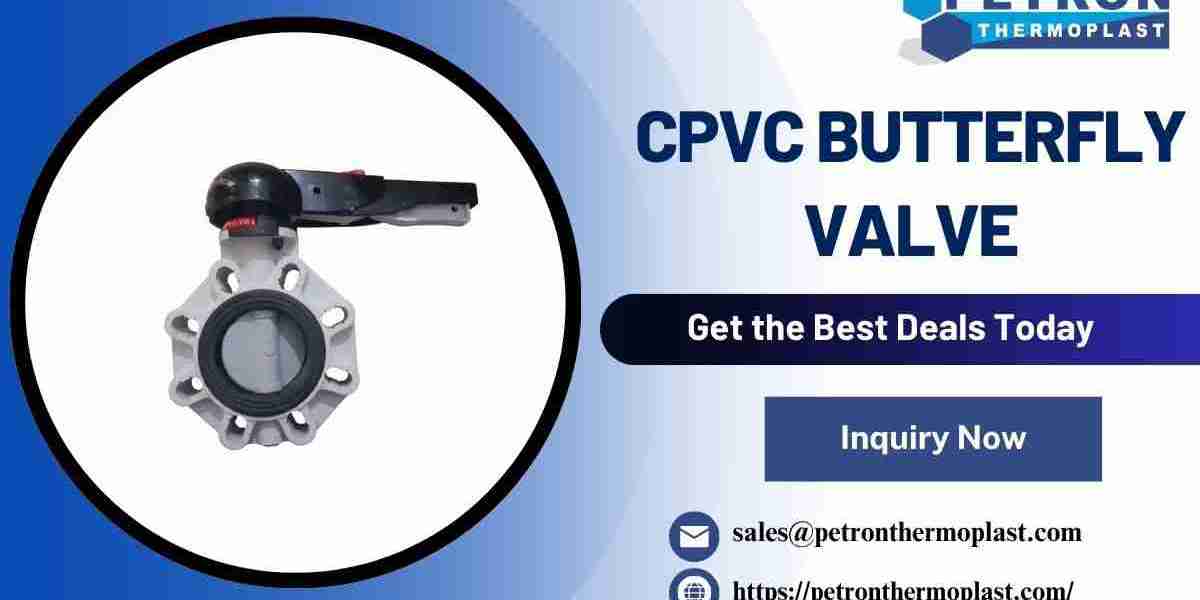 CPVC Butterfly Valve for Industrial Processing Systems