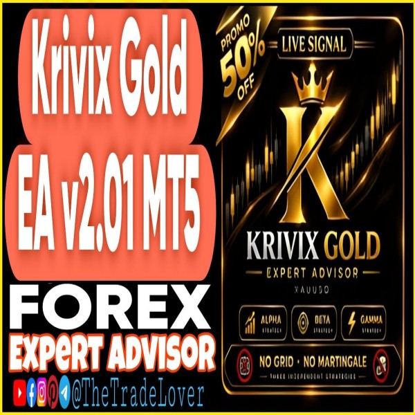 Krivix Gold EA v2.01 MT5 (Works on Build 6230) | Forex Robot | MT5 Expert Advisor - The Trade Lovers