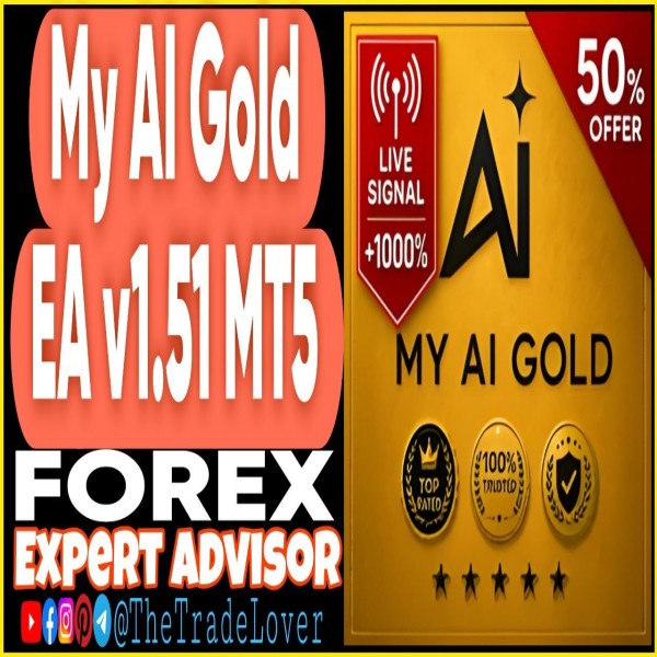 My AI Gold EA v1.51 MT5 + Presets (Works on Build 6230) | Forex Robot | MT5 Expert Advisor - The Trade Lovers