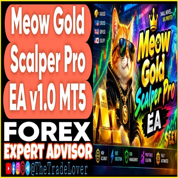 Meow Gold Scalper Pro EA v1.0 MT5 (Works on Build 6230) | Forex Robot | MT5 Expert Advisor - The Trade Lovers