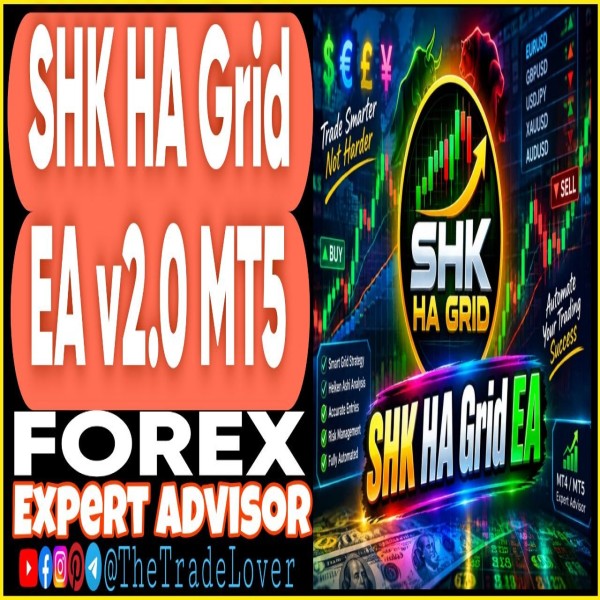 SHK HA Grid EA v2.0 MT5 (Works on Build 6230) | Forex Robot | MT5 Expert Advisor - The Trade Lovers