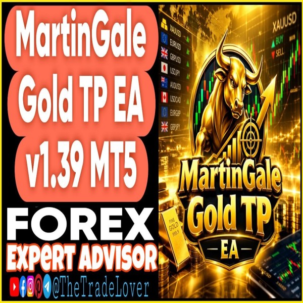 MartinGale Gold TP EA v1.39 MQ5 Source Code (Works on Build 6230) | Forex Robot | MT5 Expert Advisor - The Trade Lovers