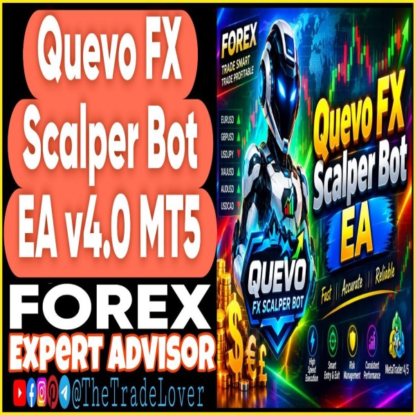 Quevo FX Scalper Bot EA v4.0 MT5 (Works on Build 6230) | Forex Robot | MT5 Expert Advisor - The Trade Lovers