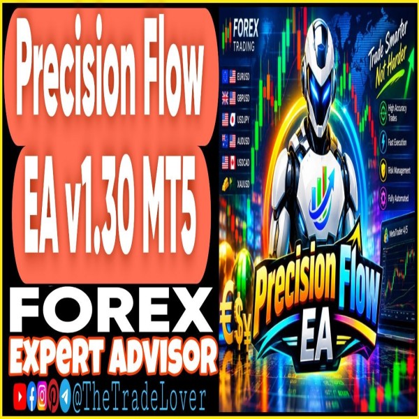 Precision Flow EA v1.30 MT5 (Works on Build 6230) | Forex Robot | MT5 Expert Advisor - The Trade Lovers