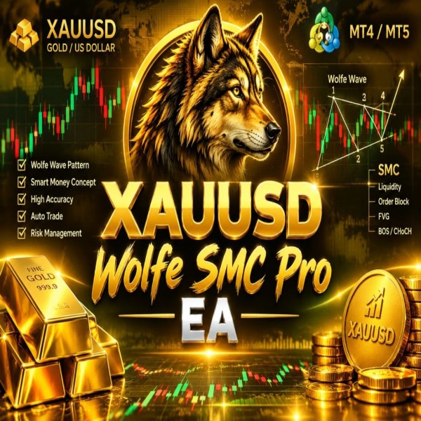 XAUUSD Wolfe SMC Pro EA v4.0 MT5 - AtomFX Store