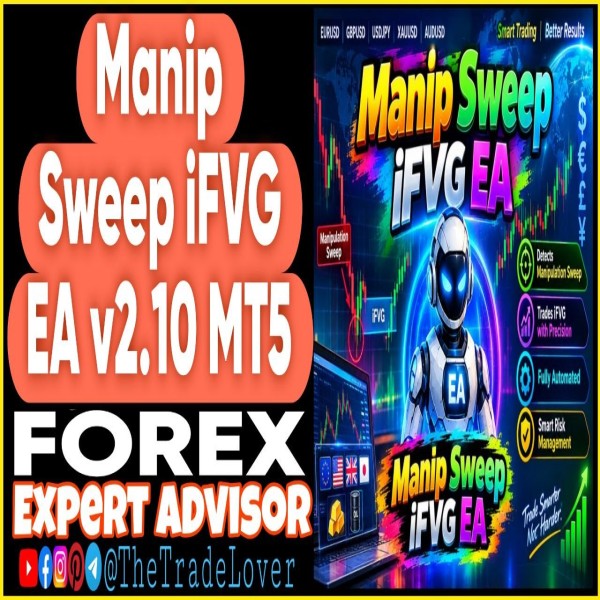 Manip Sweep iFVG EA v2.10 MT5 (Works on Build 6230) | Forex Robot | MT5 Expert Advisor - The Trade Lovers