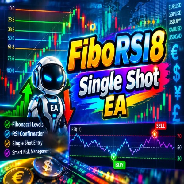FiboRSI8 Single Shot EA v1.22 MT5 - AtomFX Store