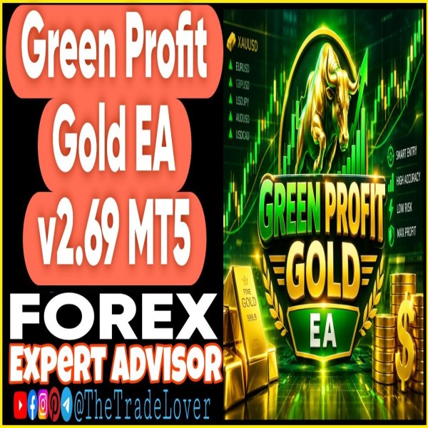 Green Profit Gold EA v2.69 MT5 (Works on Build 6230) | Forex Robot | MT5 Expert Advisor - The Trade Lovers